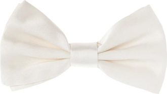 Dolce & Gabbana Accessoires, Heren, Beige, ONE Size, Leer, Zijden Vlinderdas