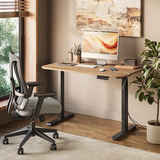 Vicco Escritorio Elevate, Negro/artesano, 120 X 70 Cm 2 Motores, Vicco