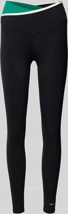 P.E Nation Slim Fit Leggins mit Logo-Print in Black, Gr&ouml;&szlig;e XL