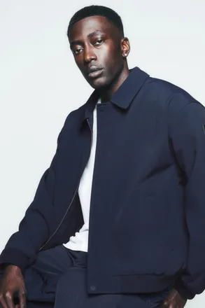 Alo | Duality Bomber Jacket in Navy, Size: Medium