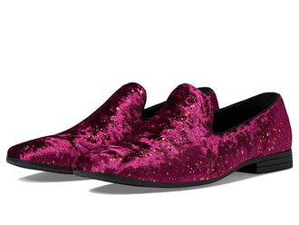 Stacy Adams Stellar Glitter Slip-On Loafer Mens Shoes Burgundy : 10.5 M, Velour