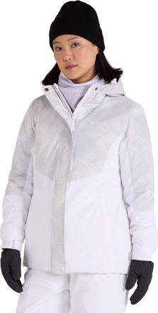 Mountain Warehouse Dawn Womens Ski Jacket - Snowproof, Warm Ladies Jacket, Fleece Lined Ski Coat, Adjustable Cuff, Hem & Hood - Ideal Ski Clothes In Winter Light Grey Wo