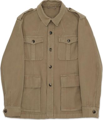 Fortela Sahariana Moleskin Jacket in Light Brown at Nordstrom, Size 48 Eu