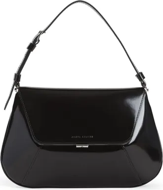 Amina Muaddi Ami shoulder bag - women - Leather/Leather - One Size - Black