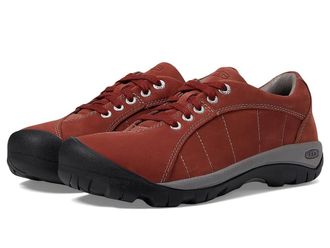 Keen Presidio Womens Lace up casual Shoes Fired Brick : 9.5 B - Medium, Leather