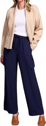 Tribal Shawl Collar Coatigan In Latte