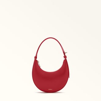 Furla Delizia Borsa Mini M1 Red Rosso Pelle Di Vitello Morbida Donna