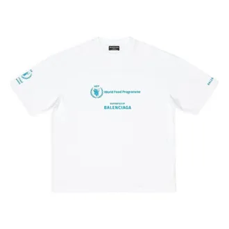 Balenciaga x WFP T-Shirt Medium Fit White 612966TMVL29086