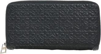 Loewe Pre-owned Leren Portemonnee - Dames - Vintage Accessoires - Zwart - ONE Size - Leer - Vintage