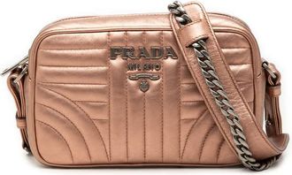 Prada Pre-owned Prada Metallic Nappa Impunture Diagramme Camera Bag Ladies N221N5IP0DDJWFW5