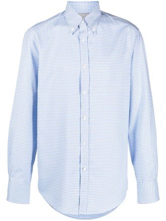 Brunello Cucinelli Camicia a quadri - Bianco