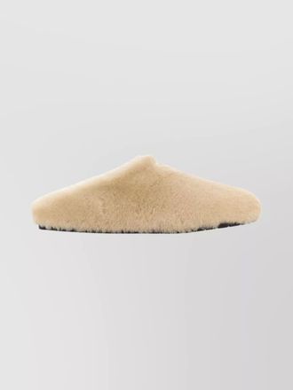 Prada cozy shearling slide sandals