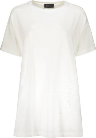 Herno Wit katoenen T-shirt - Dames - T-shirts - Wit - M - Katoen - Tops