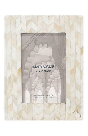 Matr Boomie Artemis Picture Frame - Carved Bone in White - 5X7 at Nordstrom, Size 8Ft 0In X 10Ft 0In