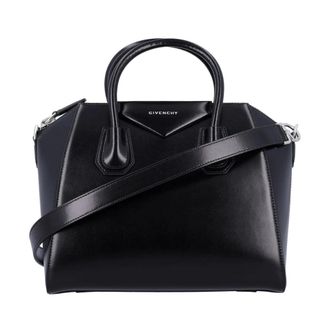 Givenchy Handbags, female, Black, Size: ONE SIZE Antigona Leather Top Handle Bag