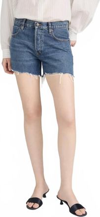 Frame Denim Womens Long Hang Jean Short In Goose