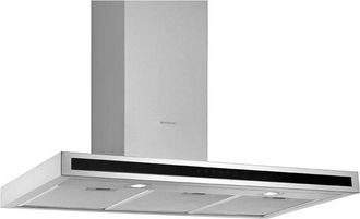 Silverline 3173 Cappa aspirante a parete Nero, Acciaio inox 593 m&sup3;/h