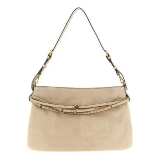 Pinko Large Belt Shoulder Bag - female - PINKO - Shoulder Bags - Beige - ONE SIZE - Bags