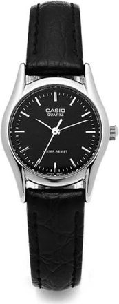 Casio Womens Black Analog Watch with Black Dial - LTP-1094E-1ARDF