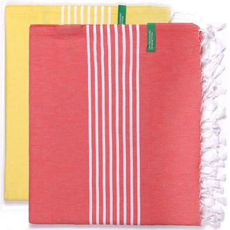 Benetton Set 2 Toallas Benetton Hamman 80x165cm 170gsm 100%algodon Casa Benetton