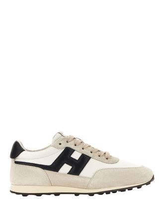 Hogan Off-White Suede Athletic Sneakers