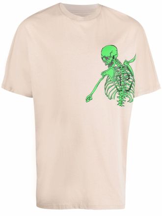 Philipp Plein T-shirt met logo - Beige