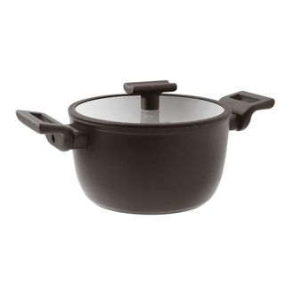 Sambonet High pot with 2 handles - Round - Ø 20.0 cm - h 11.5 cm - 3.100 l - Titan Pro Double Induction