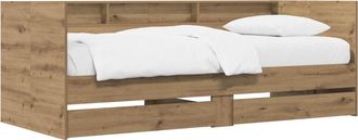 vidaXL Cama De D&iacute;a Con Caj&oacute;n Roble Artisan Madera De Ingenier&iacute;a Vidaxl