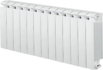 Global Calentador Central De Aluminio Fundido Blanco Klass 500, 1508w 13 Elementos