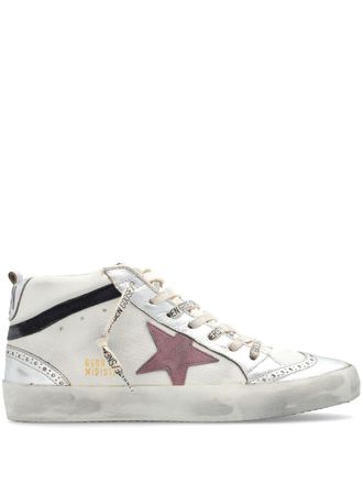 Golden Goose Mid Star leather sneakers - White