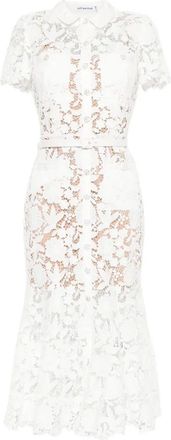 Self Portrait Lace Collared Midi Dress