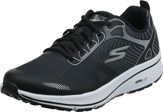 Skechers Mens GO RUN CONSISTENT Shoe, (BKW Black Synthetic/Textile/White Trim), 13 UK