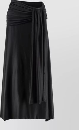 Paco Rabanne satin asymmetric skirt