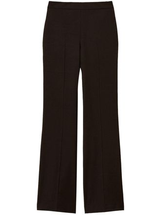 Twin-Set high-waisted trousers - women - Wool/Viscose/Polyester/Spandex/Elastane - 40 - Brown