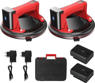 OEM Herramienta Con Ventosa, Capacidad De Carga De 200 Kg, Construcci&oacute;n Duradera De Goma Y Metal, 2 Piezas, Color Rojo