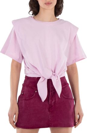 Isabel Marant Zelikia Gathered Cotton T-Shirt