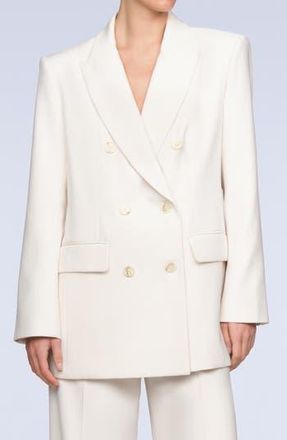 Bcbgmaxazria Tonya Oversize Double Breasted Blazer in Gardenia at Nordstrom Rack, Size 4
