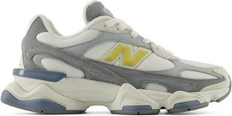 New Balance Unisex Night Lights 9060R en Blanco/Gris, Gamuza/Malla, Talla 37.5