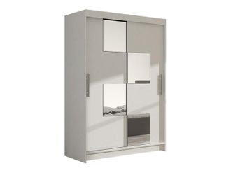 Mirjan24 Mobilier1 - Armario Closico 105, Blanco, 200x120x58cm, Puertas De Armario: Correderas, N&uacute;mero De Estantes: 0