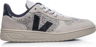 Veja V-10 Flannel Sneakers - Heren - Sneakers - Grijs - 43 EU - Katoen - Schoenen
