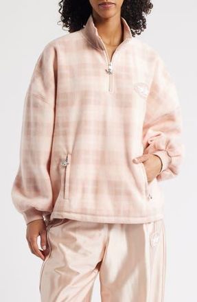 Boys Lie Alex On My Team A1 Quarter Zip Pullover in Pink Plaid at Nordstrom Rack, Size X-Small/small