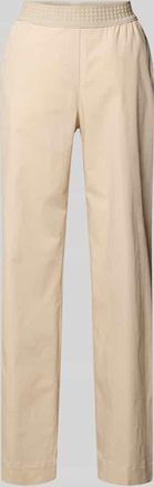 Toni Stoffhose mit elastischem Bund Modell Pia in Sand, Größe 42K