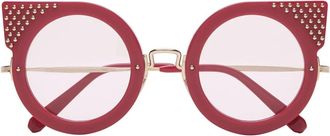 Philipp Plein Katy Cat Eye Zonnebril - Dames - Zonnebrillen - Roze - ONE Size - Accessoires