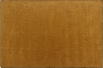 Vente-Unique Tappeto 100% Lana Tessuto A Mano 200 X 290 Ocra 1800g/m&sup2; - Selina