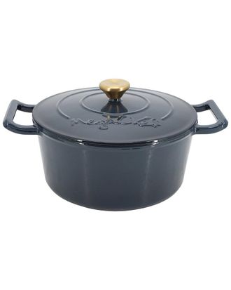 MegaChef 5.3Qt Round Enameled Cast Iron Casserole