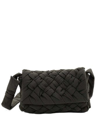 Bottega Veneta Rumple Shoulder Bag Intrecciato Nylon Small (Authentic Pre- Loved)