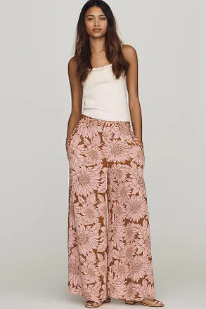 Farm Rio Floral Printed Wide-Leg Pants