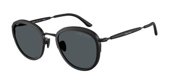 Giorgio Armani AR6176 300187 Mens Sunglasses Black Size 49