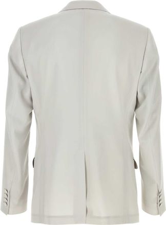 Dolce & Gabbana Mens Virgin Wool Blazer Beige Blazers