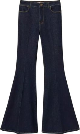 Twinset Jeans - Dames - Flared Jeans - Blauw - W26 - Katoen - Jeans